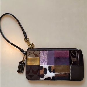 Coach Patchwork Wristlet